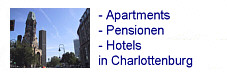 Apartments, Ferienwohnungen, Pensionen, Hotels in Berlin Charlottenburg