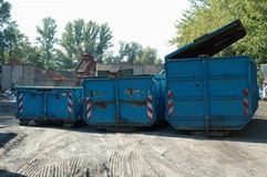 Entsorgung und Container